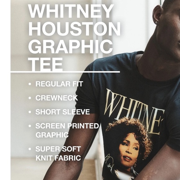 🆕 Whitney Houston T-shirt, graphic unisex - Picture 8 of 9